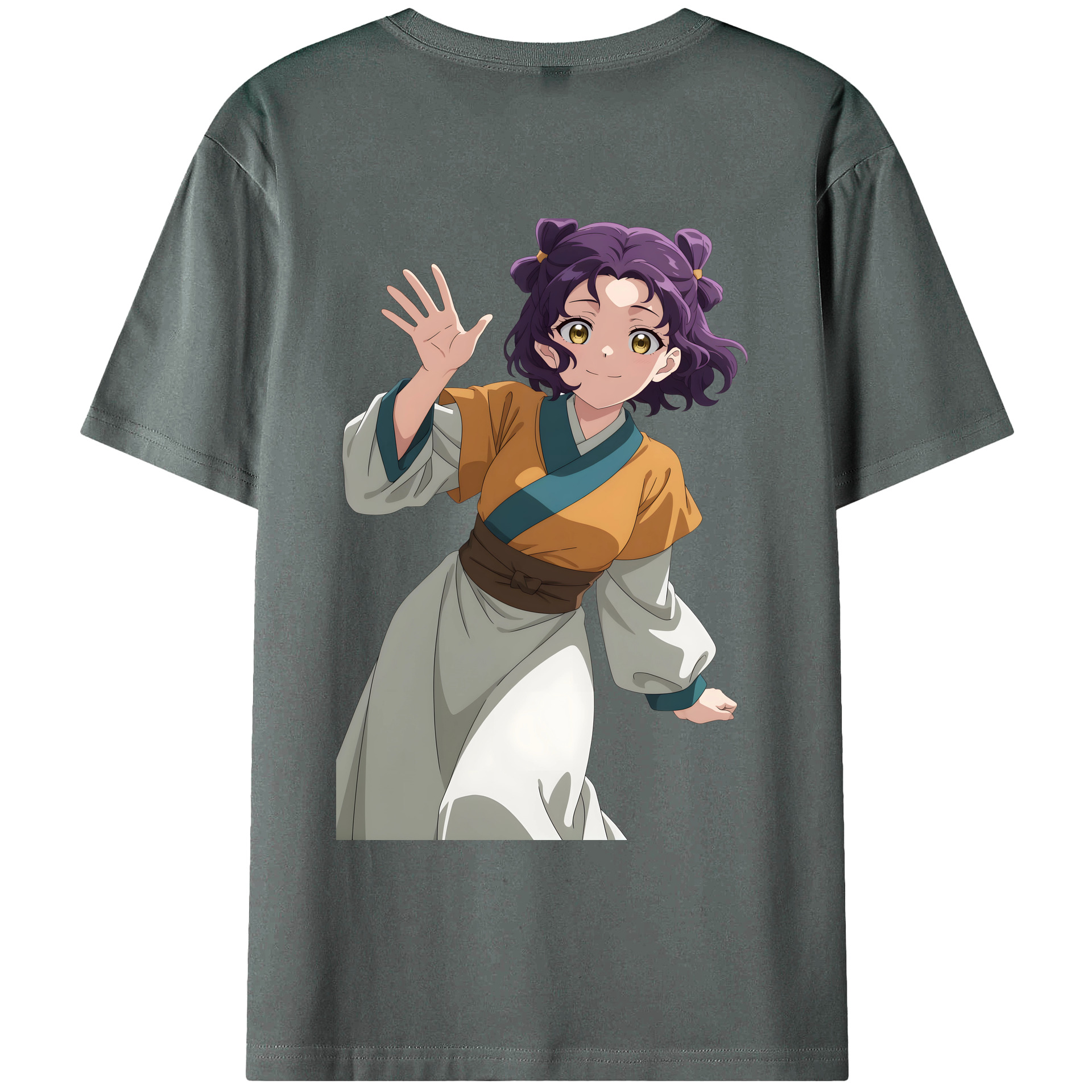 （画像用） 薬屋のひとりごと The Apothecary Diaries 綿100％ メンズ半袖Tシャツ（バックプリント） 通気性